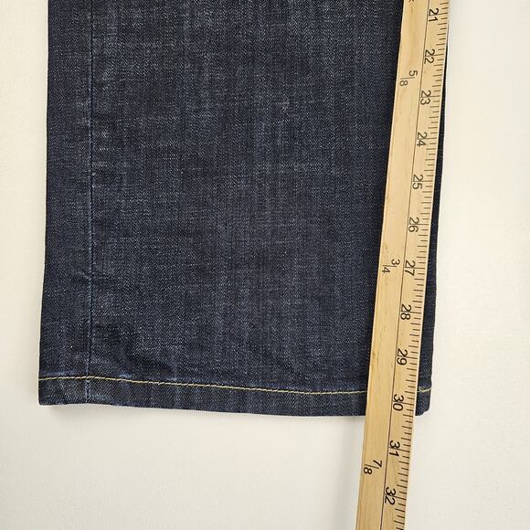 Lucky Brand 329 Classic Straight Fit Men's 40x30 Stretch Dark‎ Wash Denim Blue - Picture 9 of 10